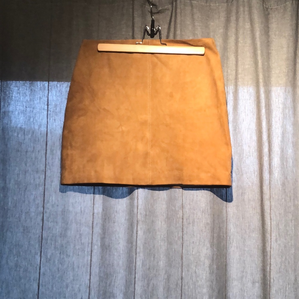 Suede skirt
